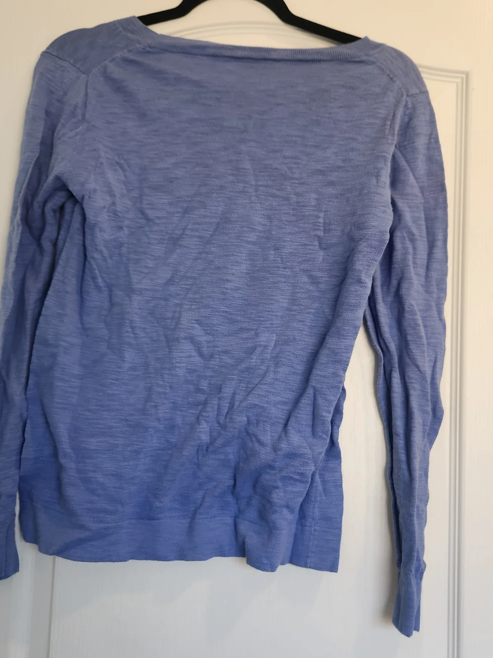 J. Crew Light Blue Lightweight Scoop Neck Sweater  S Euc